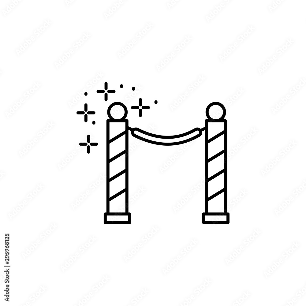 VIP, enclosure icon. Element of Party icon. Thin line icon