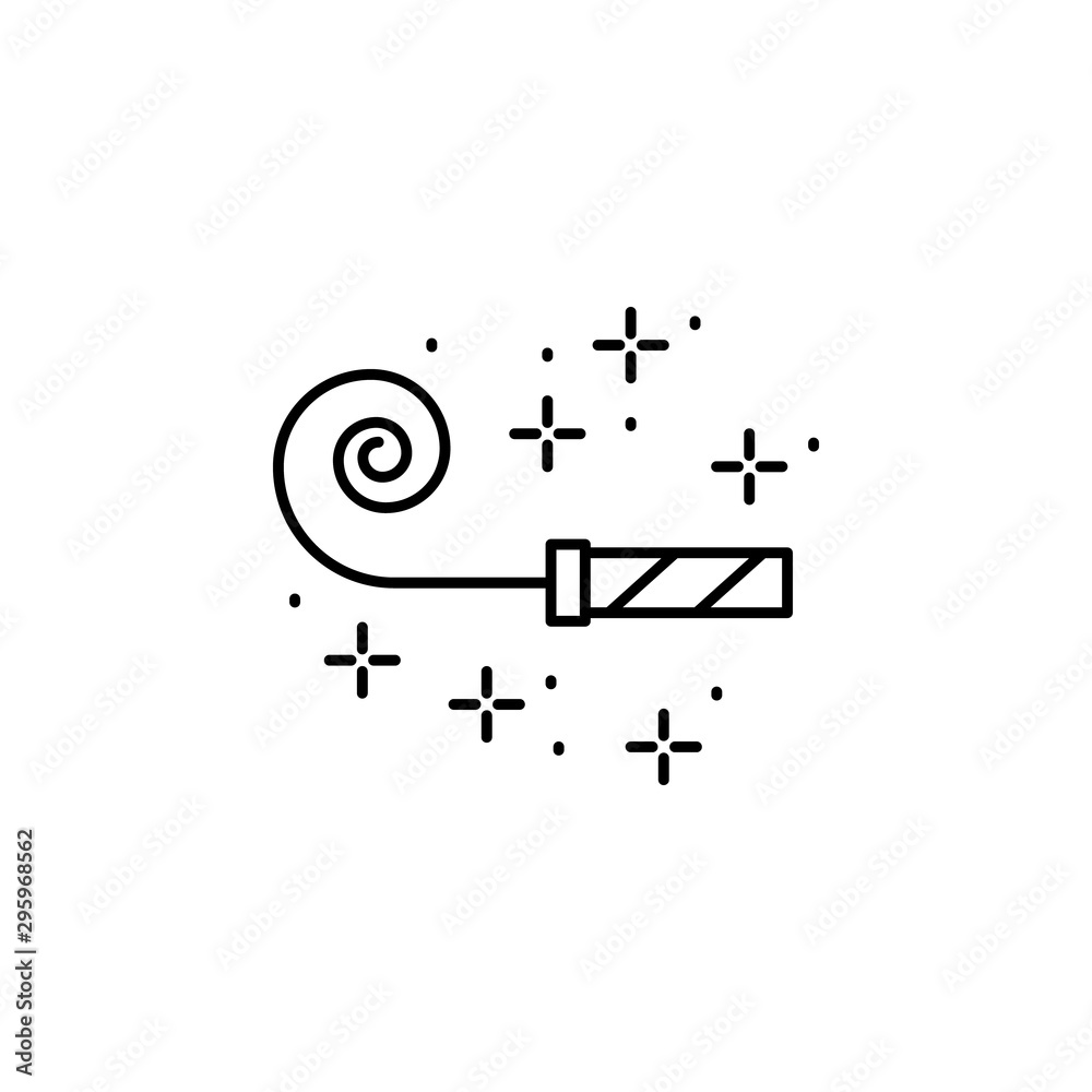 Whistle, holiday icon. Element of Party icon. Thin line icon Whistle, holiday icon. Element of Party icon. Thin line icon