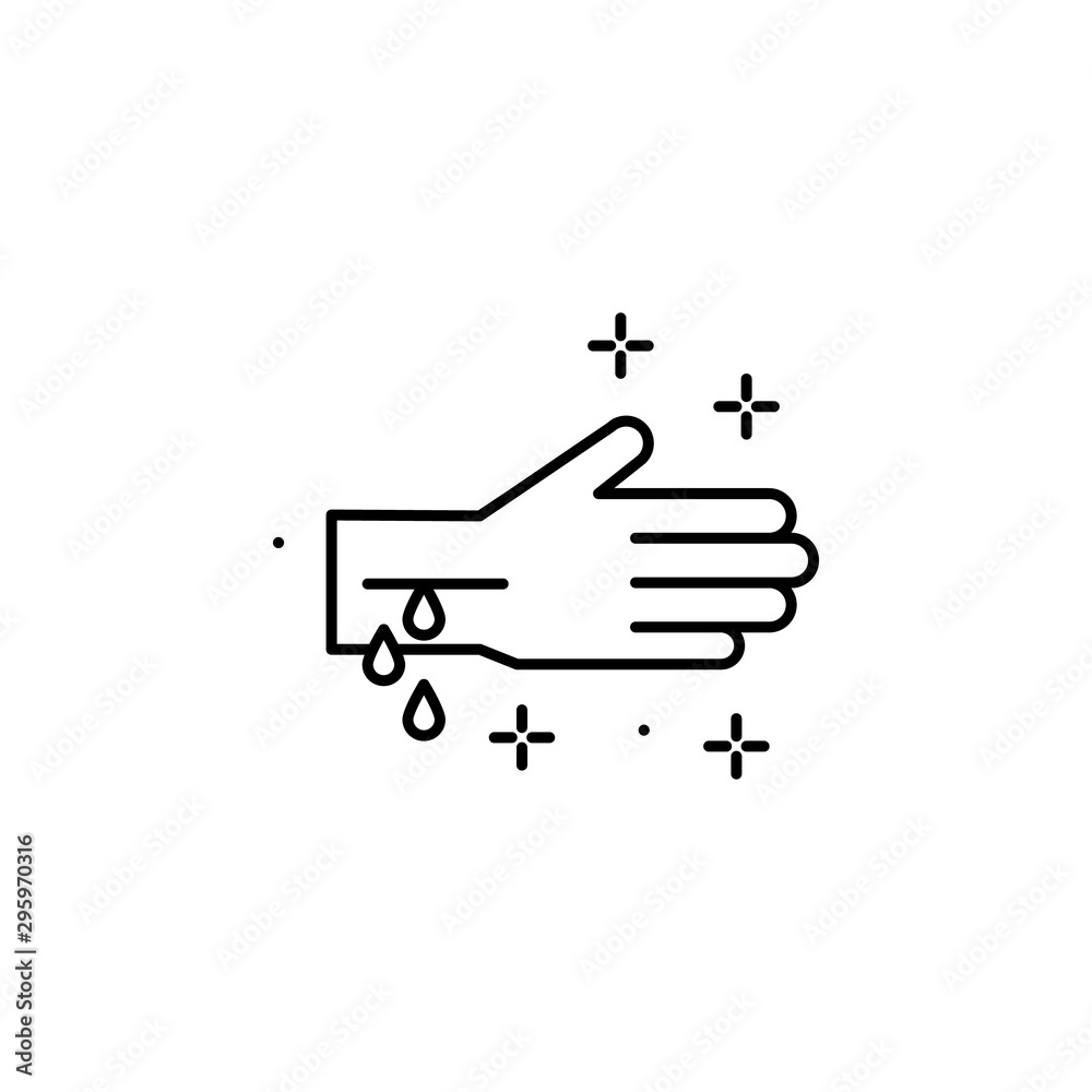 Hand, blood, drop icon. Element of Blood Donation icon. Thin line icon Hand, blood, drop icon. Element of Blood Donation icon. Thin line icon