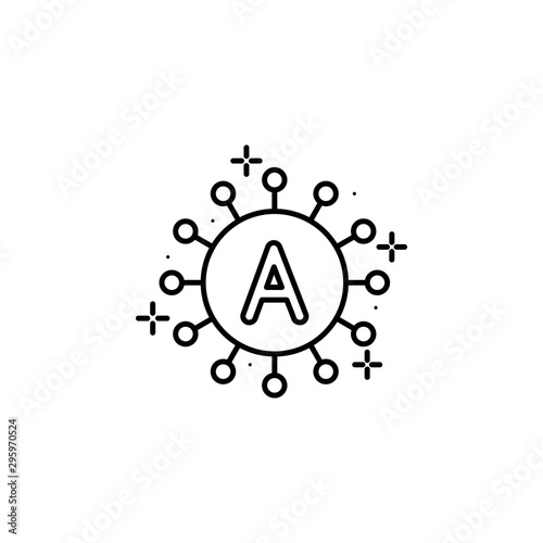 Blood type icon. Element of Blood Donation icon. Thin line icon