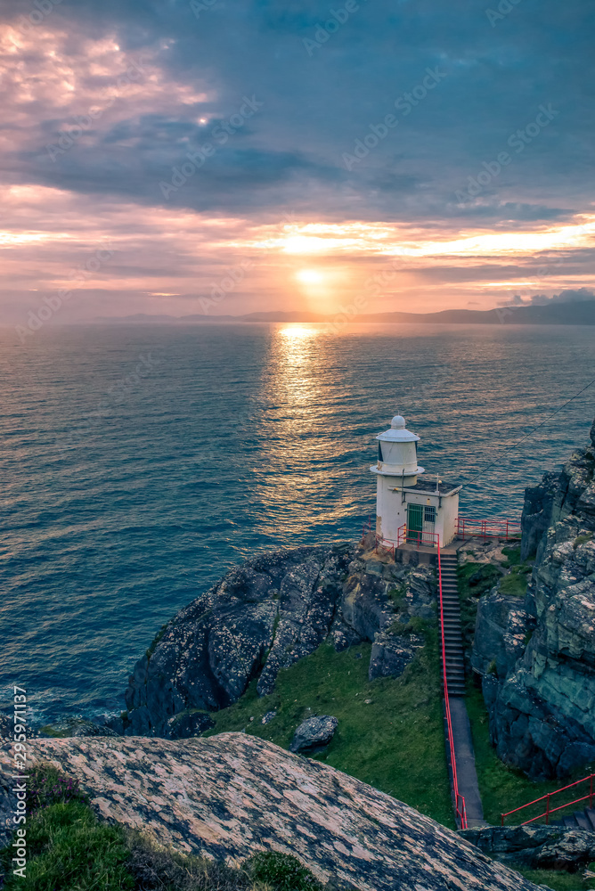 Mizen Head Sheep's Head Peninsula West Cork Ireland lighthouse cliffs rocks landmark sunset wild Atlantic