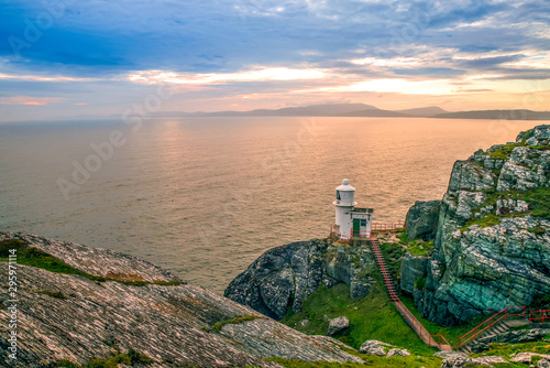 Mizen Head Sheep's Head Peninsula West Cork Ireland lighthouse cliffs rocks landmark sunset wild Atlantic