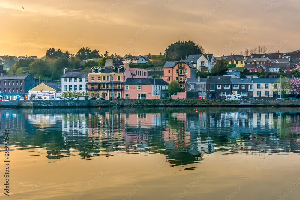 Kinsale Harbor Cork Ireland sail sailing boat ship bay reflection water Kinsale Harbor Cork Ireland sail sailing boat ship bay reflection water