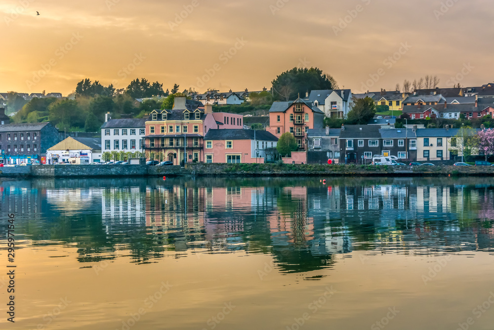 Kinsale Harbor Cork Ireland sail sailing boat ship bay reflection water