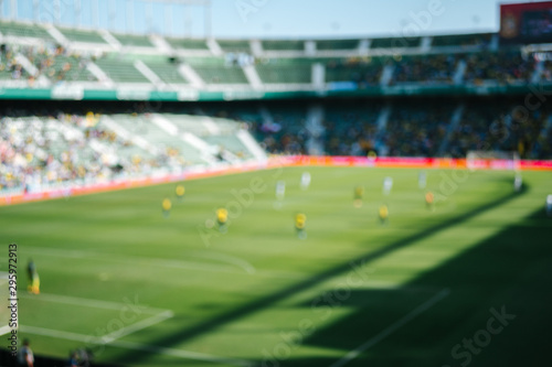 Blurred image for background  football stadium