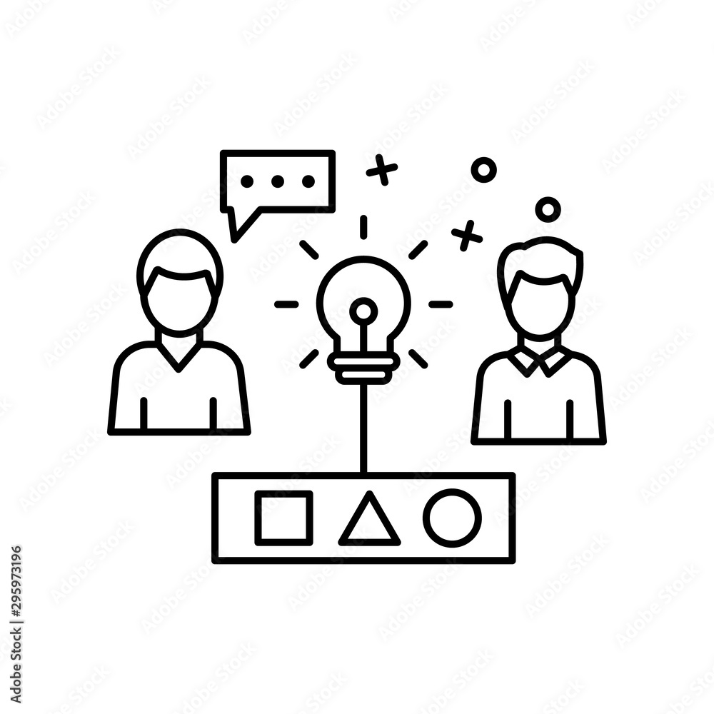 Suitable business orientation idea chat icon. Element of business icon Suitable business orientation idea chat icon. Element of business icon