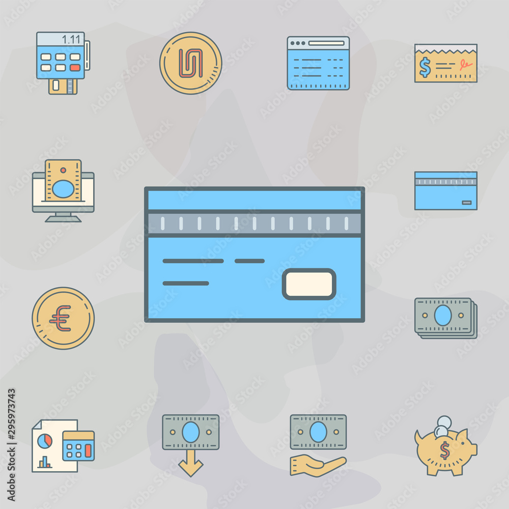 credit card dusk style line icon. Universal set of banking for website design and development, app development credit card dusk style line icon. Universal set of banking for website design and development, app development