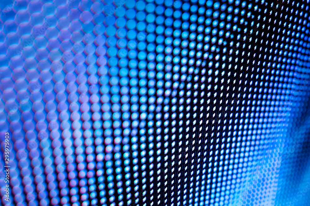 CloseUp LED blurred screen. LED soft focus background. abstract background ideal for design.