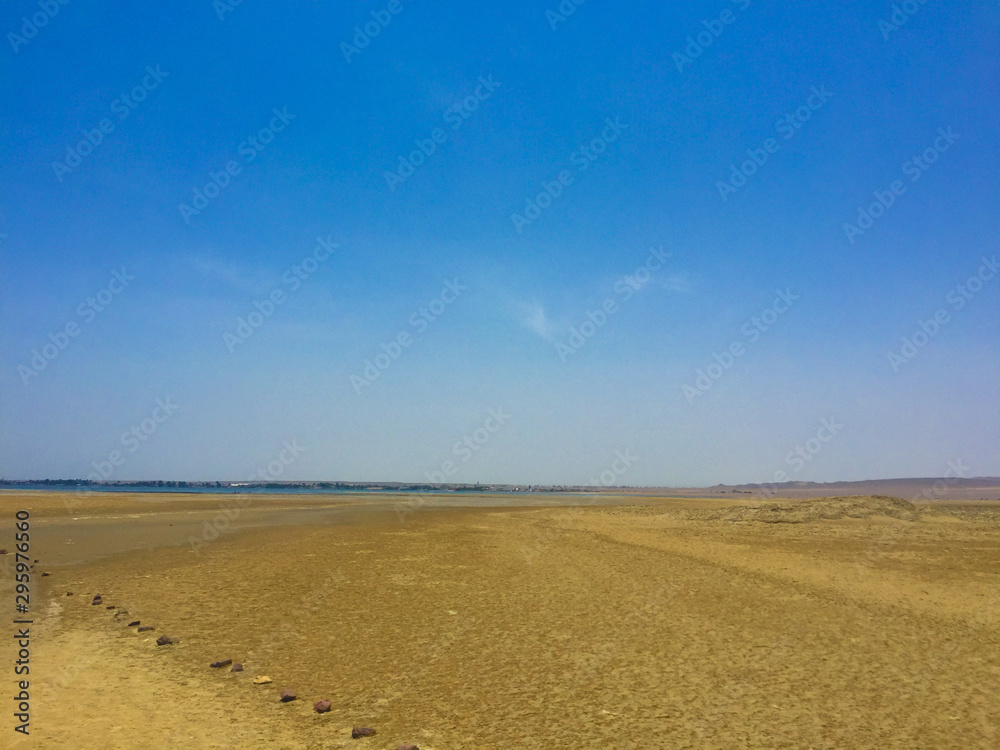 field and blue sky