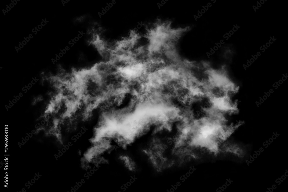 Textured cloud,Abstract black,isolated on black background Textured cloud,Abstract black,isolated on black background