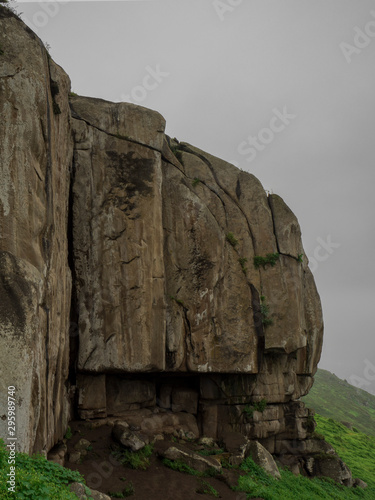 Giant rock formations in humid climates photo