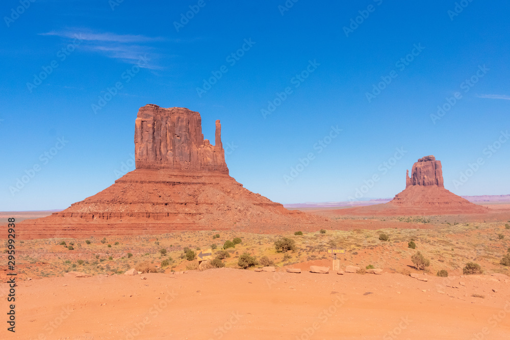 Desert landscape in Monument Valley Desert landscape in Monument Valley