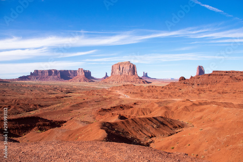 Desert landscape in Monument Valley