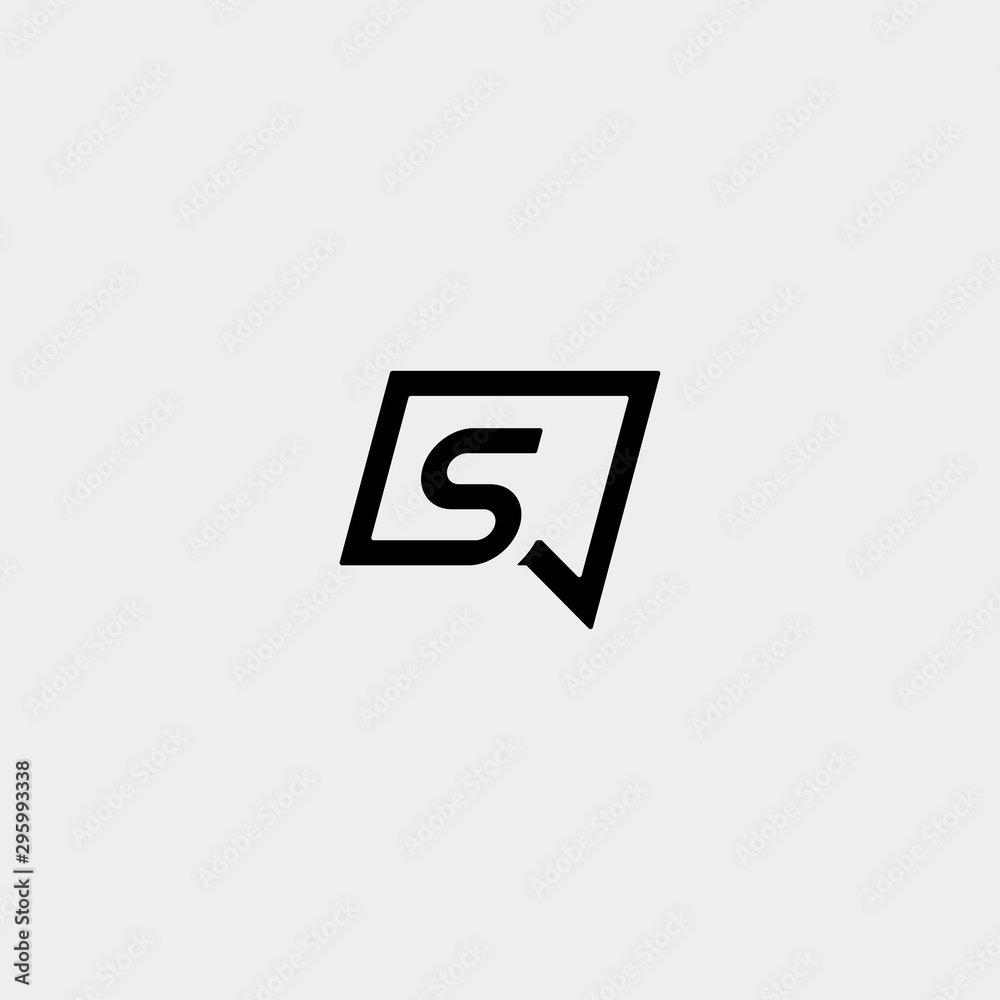 Letter S Chat Logo Template Vector Design Letter S Chat Logo Template Vector Design