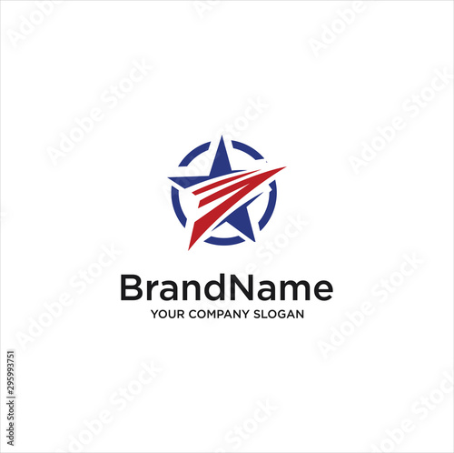 Free Download Abstract Star Logo Icon Design Vector Stock . star usa Logo Design powerfull - GFXLoad
