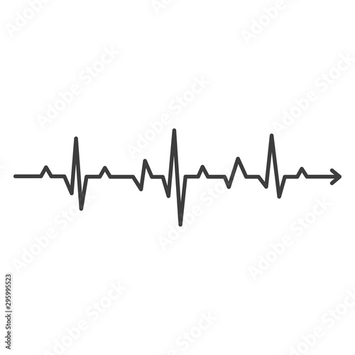 heart beats cardiogram
