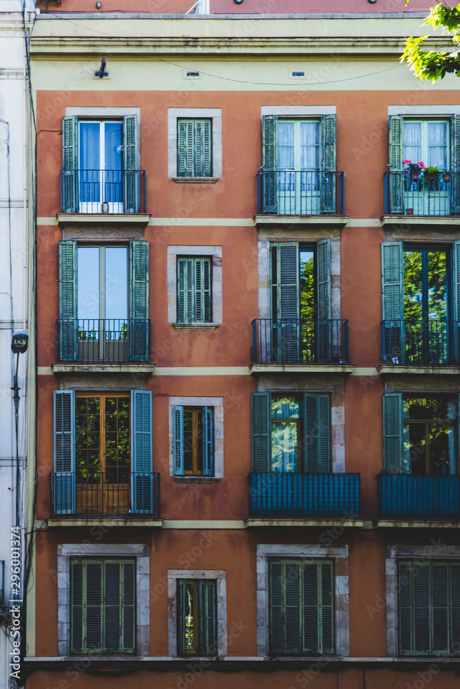 facade of a building in barcelona, spain