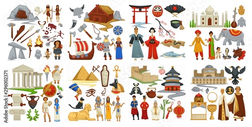Culture and symbols of Greek and Japanese, Chinese and Antiquity