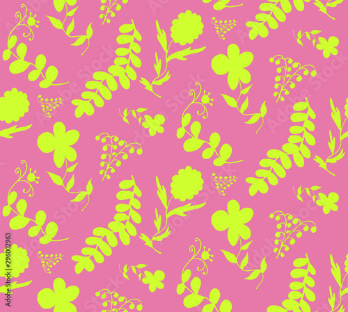 Flower pattern. Vector illustration. Seamless