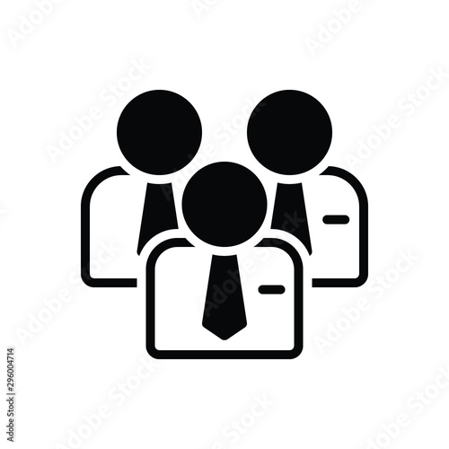 Black solid icon for leading 