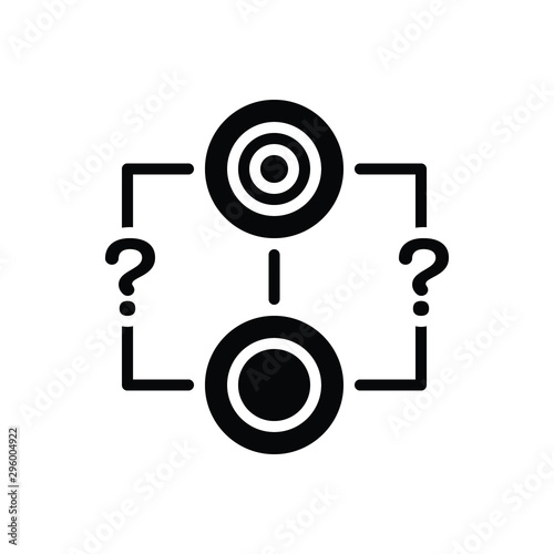 Black solid icon for reason 