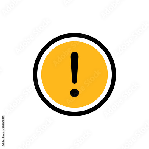 Exclamation Mark Symbol Icon Vector Design Illustration EPS 10