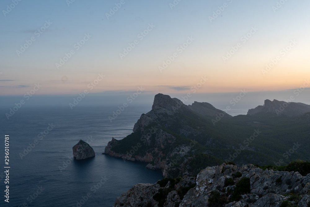 Sunrise at Cap de Formentor of Mallorca. Sunrise at Cap de Formentor of Mallorca.