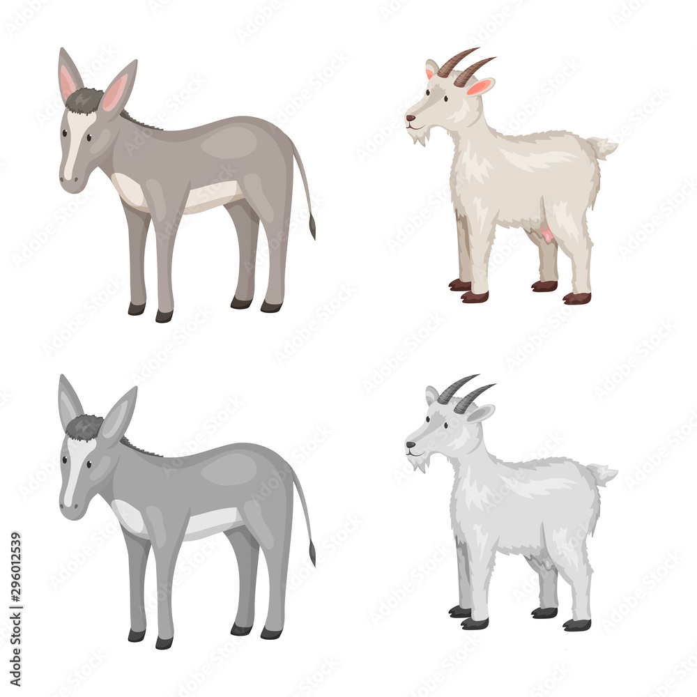 Isolated object of breeding and kitchen icon. Collection of breeding and organic stock vector illustration.