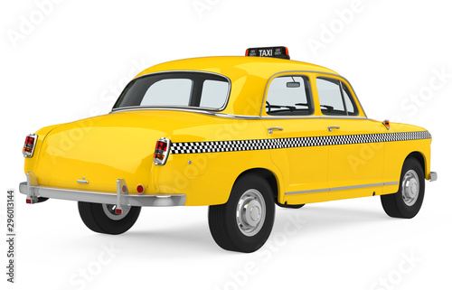 Vintage Taxi Isolated