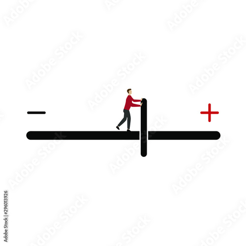Wire Connection. icon. Vector illustration. Flat cartoon character isolated on white
