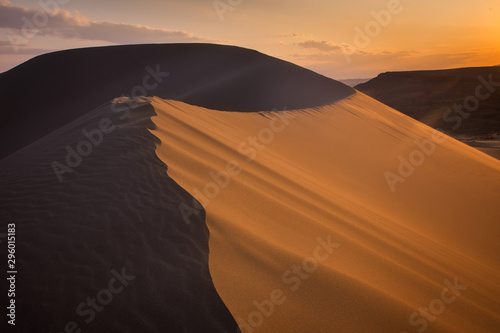 The Sunset in Desert