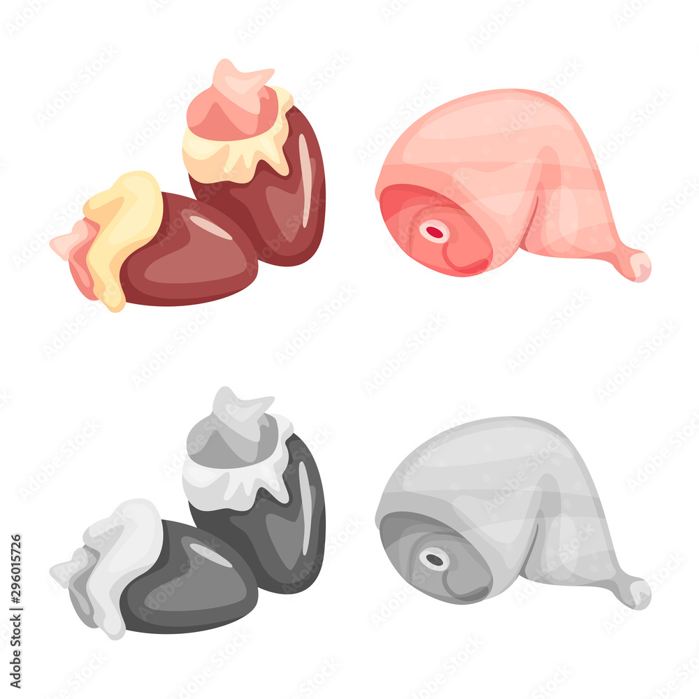 Vector design of product and poultry logo. Collection of product and agriculture stock symbol for web. Vector design of product and poultry logo. Collection of product and agriculture stock symbol for web.