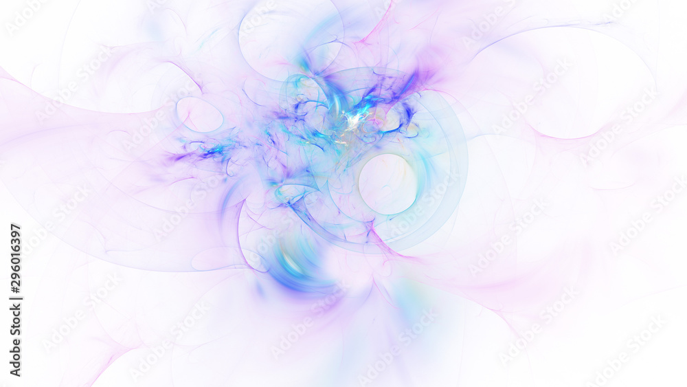Abstract transparent violet and blue crystal shapes. Fantasy light background. Digital fractal art. 3d rendering. Abstract transparent violet and blue crystal shapes. Fantasy light background. Digital fractal art. 3d rendering.