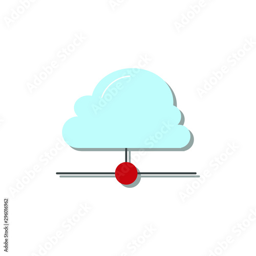 : Internet hosting. blue cloud