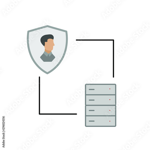 Server Internet hosting icon. 