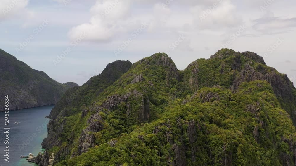 Aerial view of Matinloc Island, El Nido, Palawan, Philippines Aerial view of Matinloc Island, El Nido, Palawan, Philippines