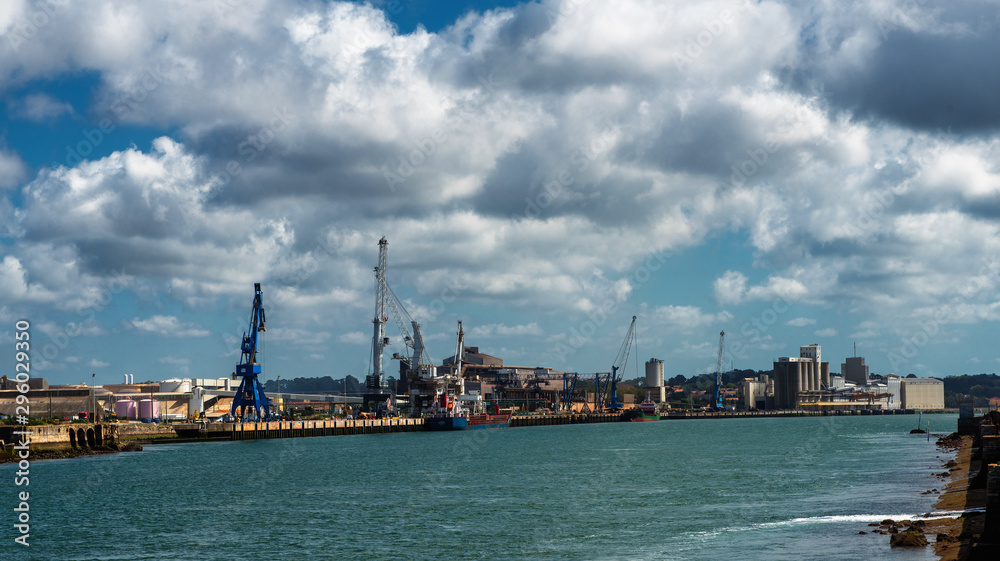 port of Bayonne in the French Basque Country