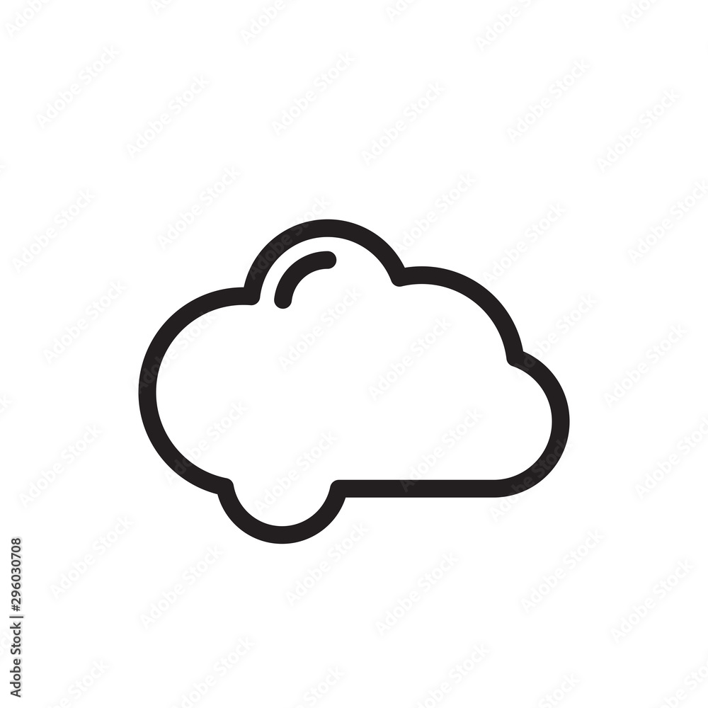 Cloud icon trendy design template Cloud icon trendy design template