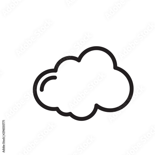 Cloud icon trendy design template