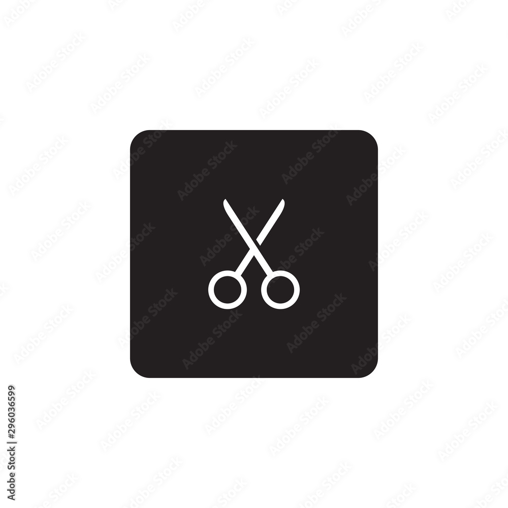 Scissors icon symbol vector Scissors icon symbol vector