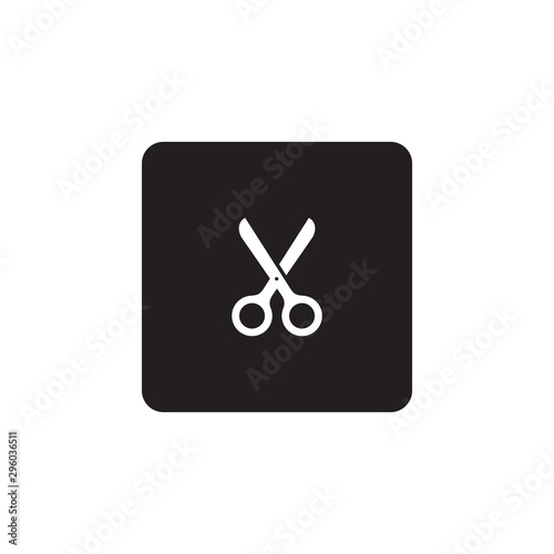 Scissors icon symbol vector