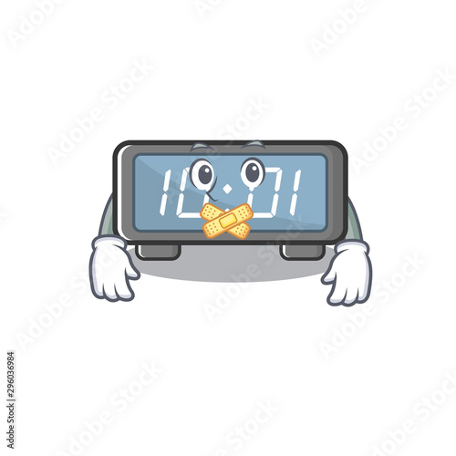 Silent digital clock on a cartoon chair