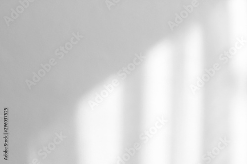 Organic drop diagonal shadow on a white wall, overlay effect for photo, mock-ups, posters, stationary, wall art, design presentation photo