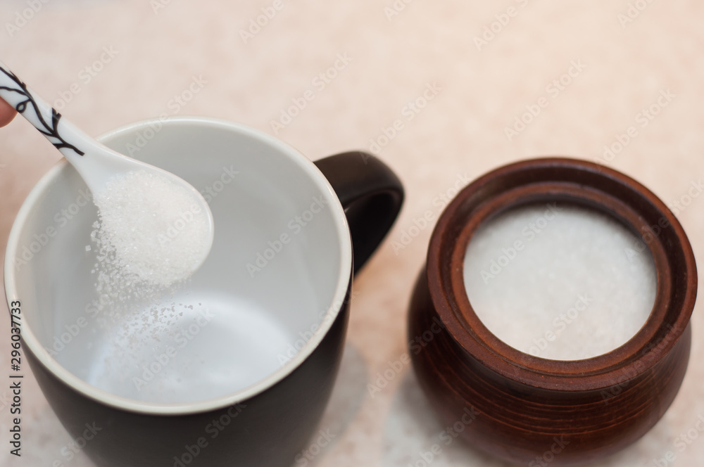 Add sugar to an empty sugar bowl. Sweetening drinks. Add sugar to an empty sugar bowl. Sweetening drinks.