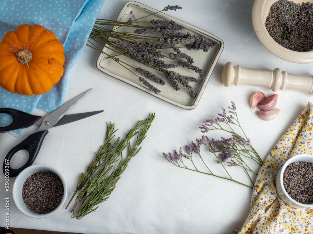 Dried lavender for home apothecary