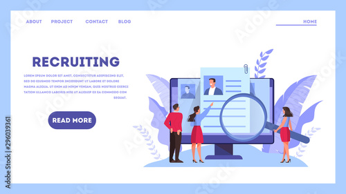 Job candidate concept. Idea of employment and job interview.