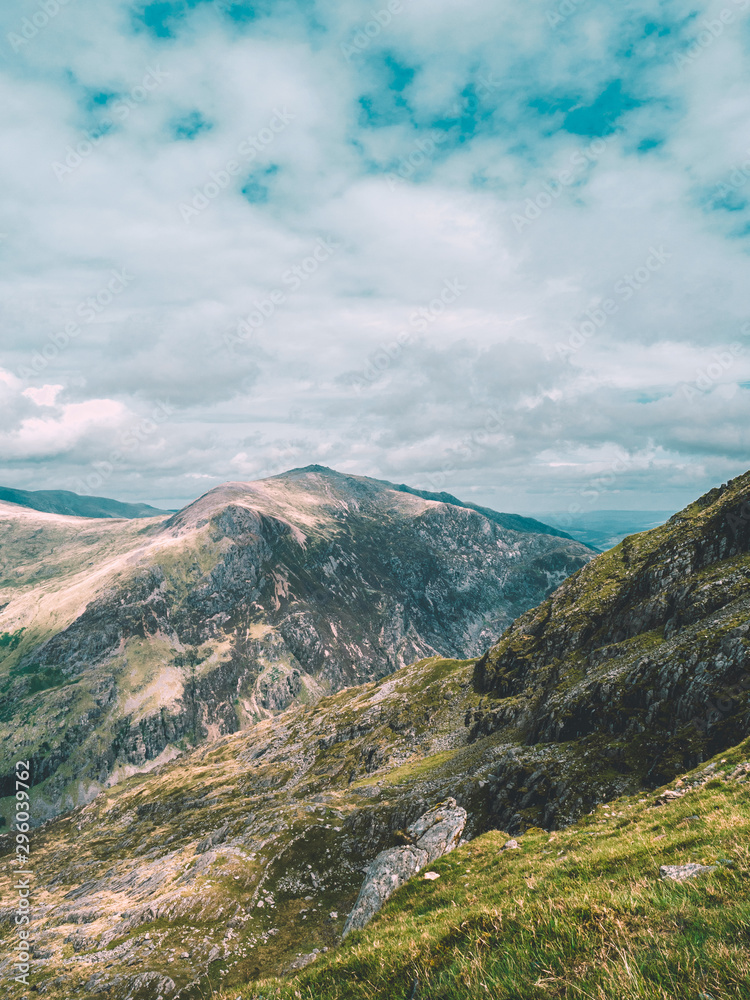 Mountain range in Wales, UK