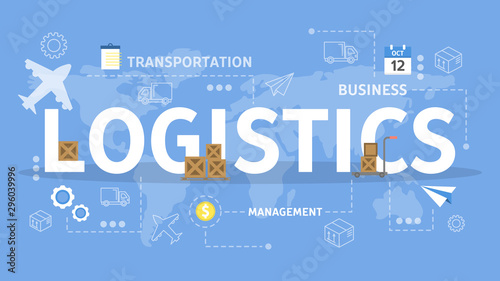 Logistic and delivery service concept. Idea of transportation