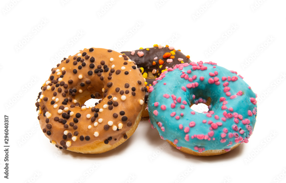 icing donuts isolated icing donuts isolated