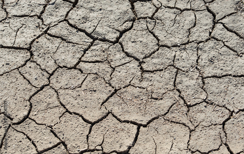 Sandboden Erde Textur ausgetrocknet als Hintergrund für Composing
